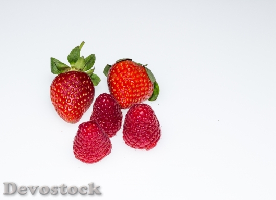 Devostock Strawberry Fruit Fresh Red