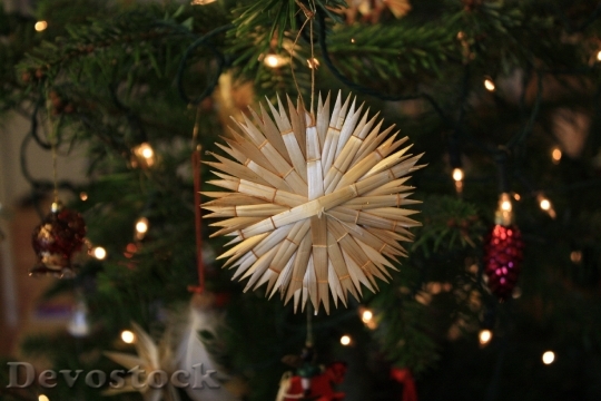 Devostock Strohstern Christmas Ornaments 68463