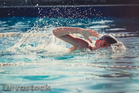 Devostock Swimming Child Kid Water