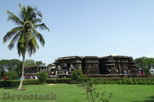 Devostock Temple Hindu Religion Coconut