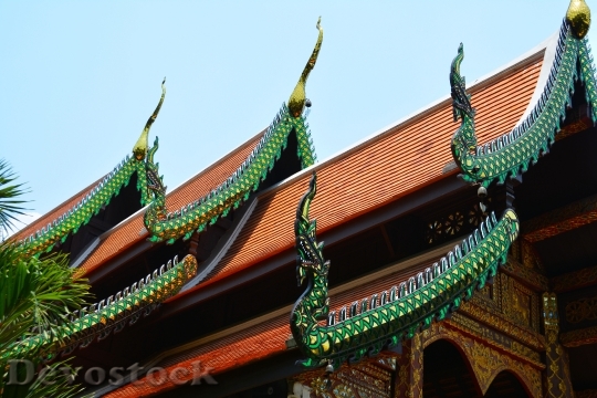 Devostock Temple Roof Thailand Old