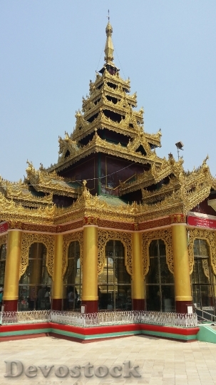 Devostock Temple Yangon Rang Pagoda