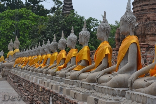 Devostock Thailand Budha Statues Religion