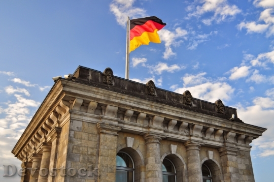 Devostock The Bundestag Flag Monument