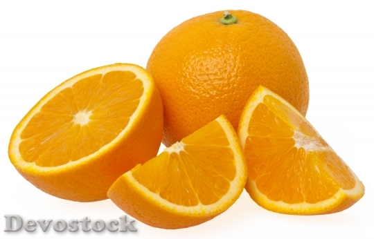 Devostock Three Pieces Orange Isolated