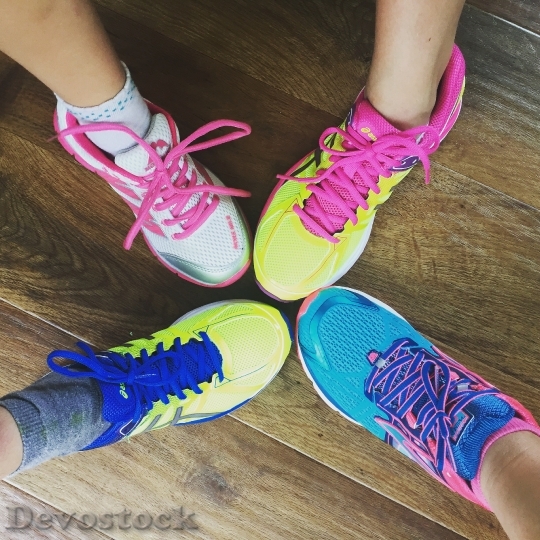 Devostock Trainers Running Shoes Feet
