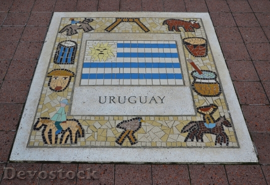Devostock Uruguay Team Emblem Rugby