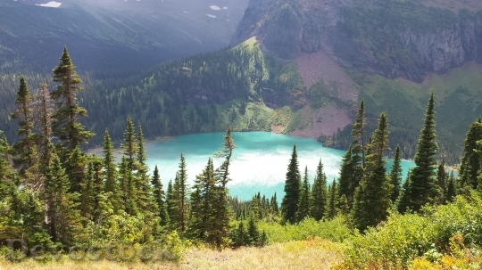 Devostock View Grinnell Lake From