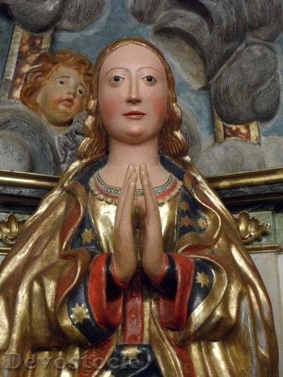 Devostock Virgin Mary Maria Sculpture