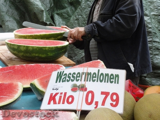 Devostock Water Melons Market Delicious