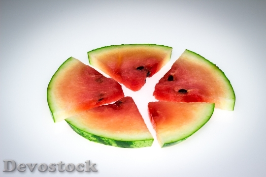 Devostock Watermelon Fruit Slice Melon