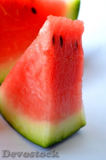 Devostock Watermelon Melon Cut Fruits 1