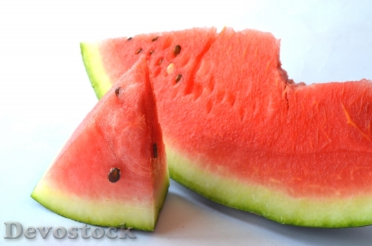 Devostock Watermelon Melon Cut Slice