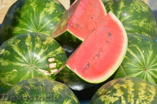 Devostock Watermelon Melon Fruit Red