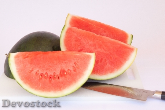 Devostock Watermelon Melon Juicy Fruit