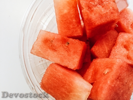 Devostock Watermelon Pieces Juicy Fruit