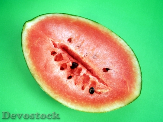 Devostock Watermelon Slice Isolated Seeded 0