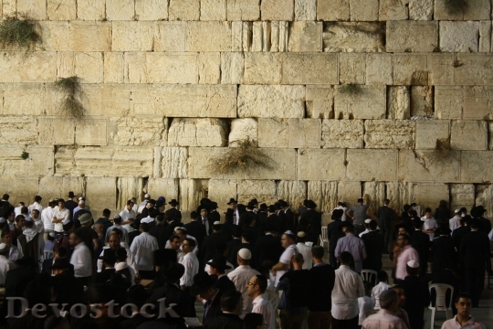 Devostock Western Wall Palestine Prayer