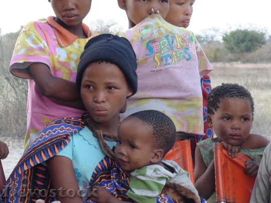 Devostock Woman Children Africans Botswana