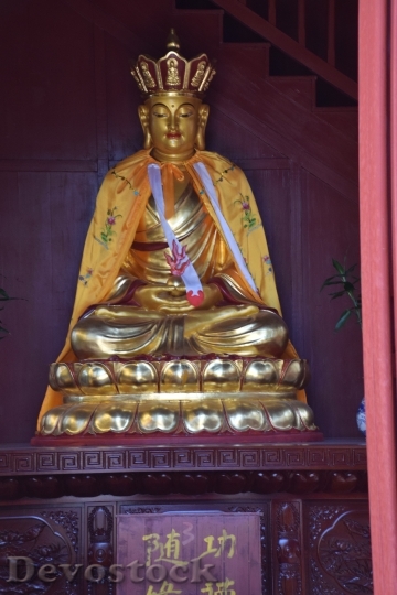 Devostock Worship Buddhist Religion Statue
