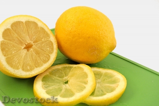 Devostock Yellow Lemon Sour Fruit 1