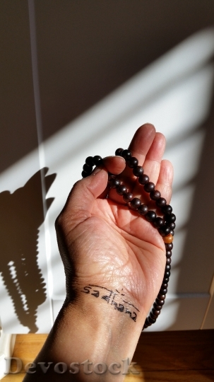 Devostock Yoga Mala Prayer Beads
