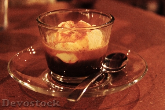 Devostock Affogato Ice Cream Coffee