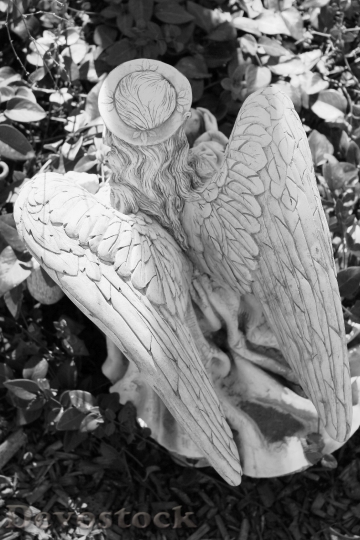 Devostock Angel Sculpture Statue Wings