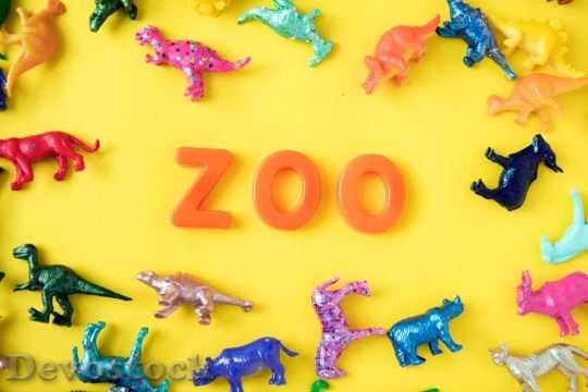 Devostock Animals Zoo Colorful 9511