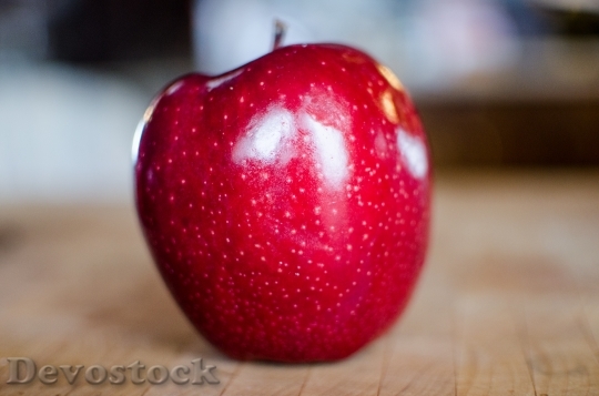 Devostock Apple Fruit Red Apple 2
