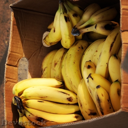 Devostock Banana Yellow Fruit Food 3