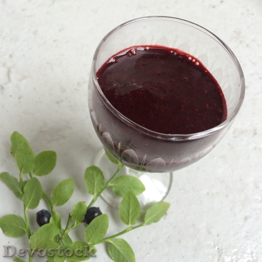 Devostock Blueberries Smoothie Shot Healthy
