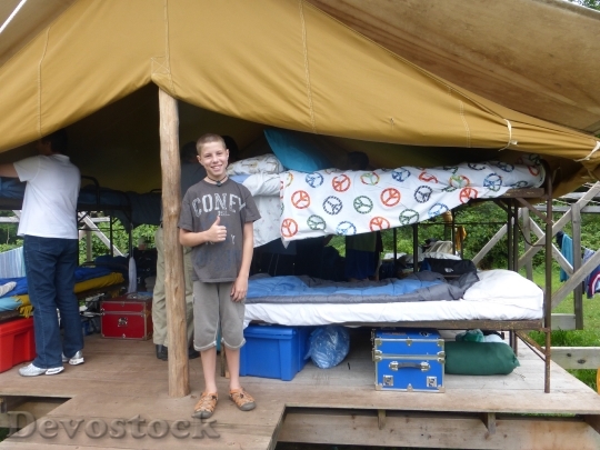 Devostock Boy Camper Tent Male