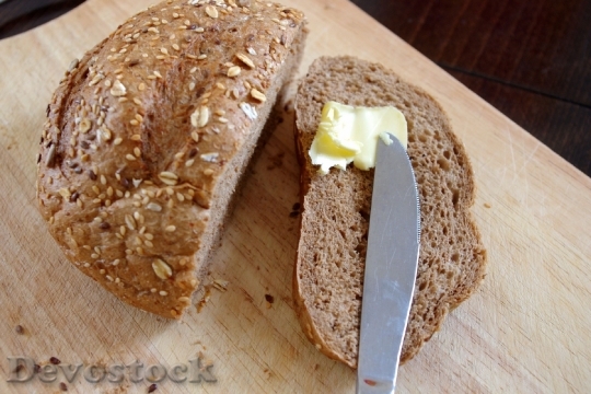 Devostock Bread Butter Food Appetite