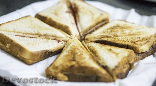 Devostock Bread Toast Sandwich Food