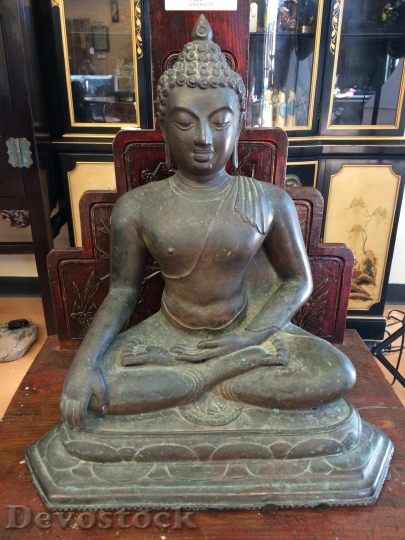 Devostock Buddha Statue Buddha Meditation