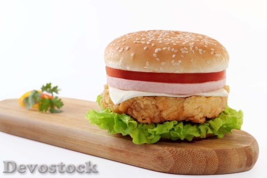 Devostock Burger Food Junk Hamburger