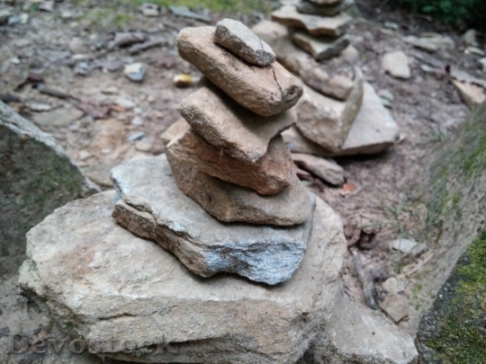 Devostock Cairns Stones Stack Rocks