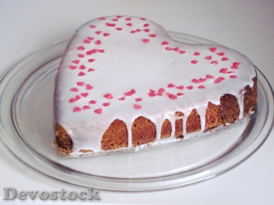 Devostock Cake Heart Love Cake