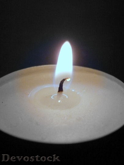 Devostock Candle Flame Wick Light