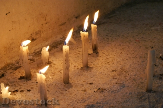 Devostock Candles Light Fire Environment