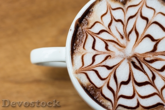 Devostock Cappuccino Beverage In Morning 0