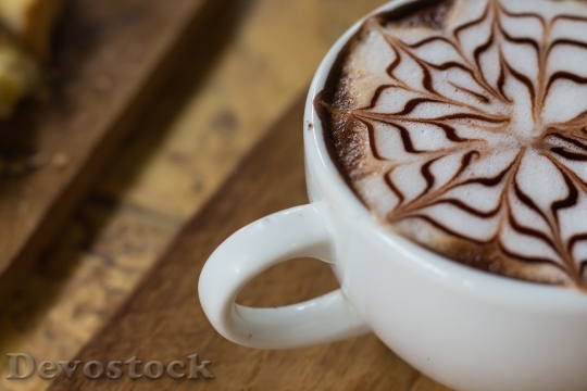 Devostock Cappuccino Beverage In Morning 1