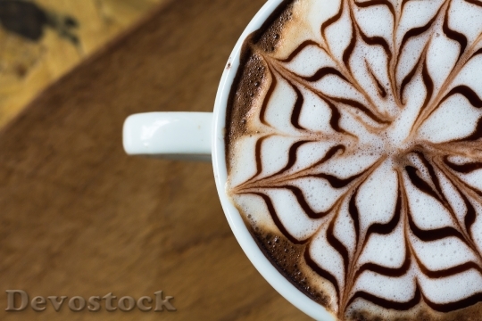 Devostock Cappuccino Beverage In Morning 3