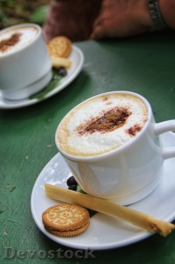 Devostock Cappuccino Coffee Cup Milchschaum