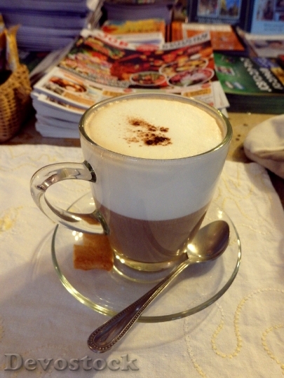 Devostock Cappuccino Coffee Drink White