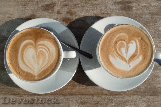 Devostock Cappuccino Cup Coffee Milchschaum 1