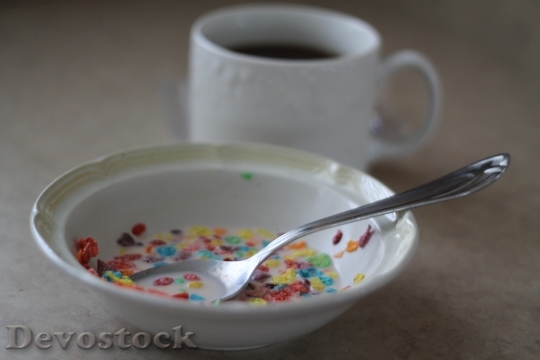Devostock Cereal Coffee Fruity Cereal