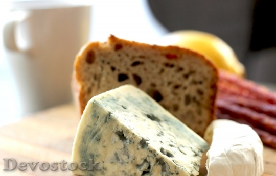 Devostock Cheese Bread Foods Edible