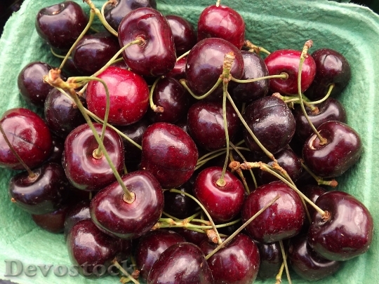 Devostock Cherries Red Fruit Ripe 1